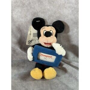 Vintage Mouseketoys Disneyland Mickey Mouse 3”x4” Photo Frame 8” Plush NEW